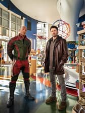 Chris Evans on set of his new film ‘Red One’ starring alongside Dwayne ‘The Rock’ Johnson.