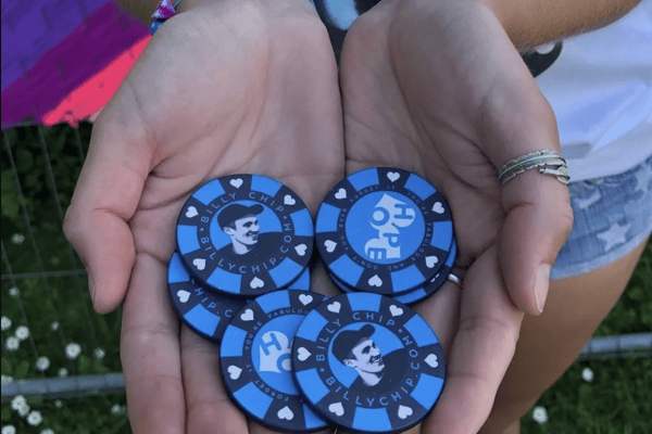 The blue Billy Chips that will be available at participating Central Co-op stores - Credit: Billy Chip