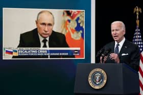 President Joe Biden has welcomed the arrest warrant issued for Russian President Vladimir Putin (Photo: Getty) 