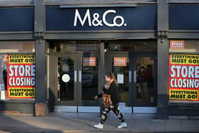 M&Co are closing all their 170 stores this year putting 1910 jobs at risk after they went into administration for a second time in two years. (Photo by Martin Pope/Getty Images)