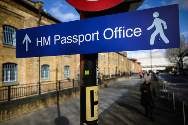 A quarter of the UK Passport Office’s 4,000 staff are expected to walk out during five weeks of strikes, from April 3rd to May 5th in England, Scotland and Wales. (Photo by Leon Neal/Getty Images)