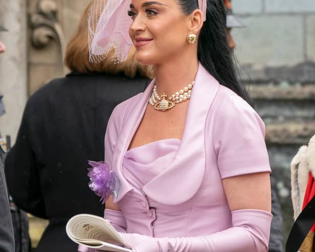 Katy Perry at the coronation of King Charles III