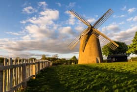 Knowle Mill, better known today as Bembridge Windmill, is a Grade I listed, preserved tower mill at Bembridge, Isle of Wight, England. (Getty Images)