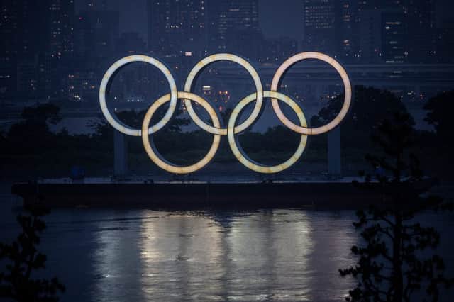Olympic rings in Tokyo. (Pic: Getty)