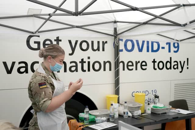 All over 18s can drop-in to the NHS sites across England this weekend (Photo: Getty Images)