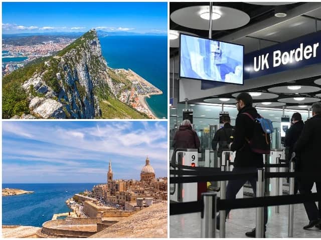 Malta and Gibraltar are set to be included on the UK government’s ‘green list’ after May 17 (Shutterstock)