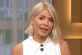 Ferne McCann’s daughter baby Flinty ‘poo’s’ on Holly Willoughby during This Morning programme 