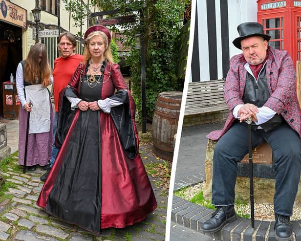 Married couple Janet and John Ford, who own Tudor World, are at loggerheads with Joe Rukin, who runs Sinister Stratford ghost tours.