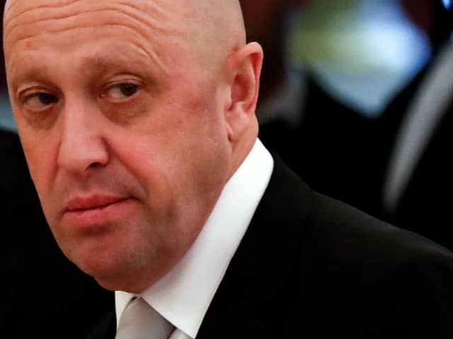This picture taken on July 4, 2017 shows Russian businessman Yevgeny Prigozhin prior to a meeting with business leaders held by Russian and Chinese presidents at the Kremlin in Moscow. 