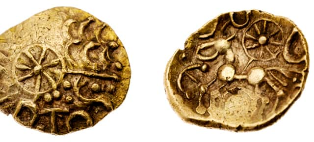 The circa 50 BC gold coin was found in a Hampshire field.