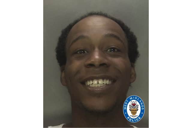 Abdul Holden, 19, is being sought in connection with a burglary in Hall Green, Birmingham in August.