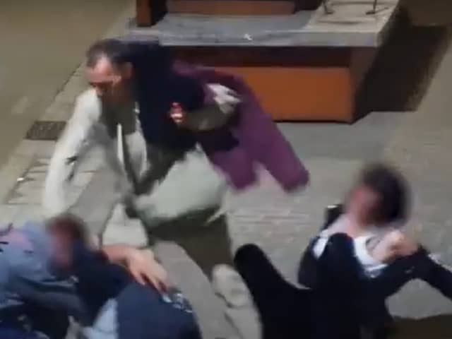 Ryan Boyd Maxwell was caught on CCTV hitting a man with a wrench.