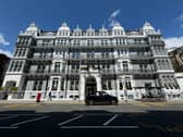 The Ampersand Hotel has a grand frontage.