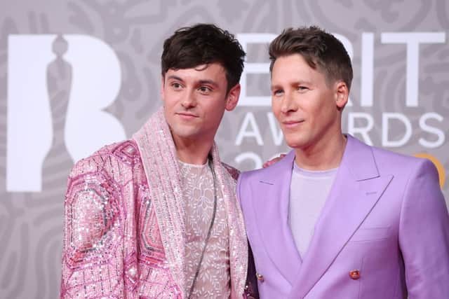 Where did Tom Daley meet husband Dustin Lance Black, how many kids do they have and age difference explained (Photo by AFP via Getty Images)