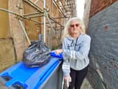 Annie Valentine is sick of people putting rubbish in the recycling bins.