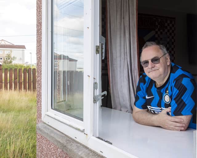 Nick Wisniewski who is the last resident of Stanhope Place, Gowkthrapple, Wishaw.
