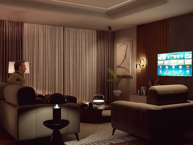 The ideal distance between the screen and sofa should be four metres, and the perfect temperature is 19 degrees