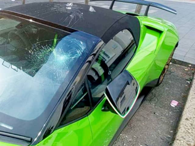 An entrepreneur discovered his £250k Lamborghini had been smashed up through a TikTok video. 