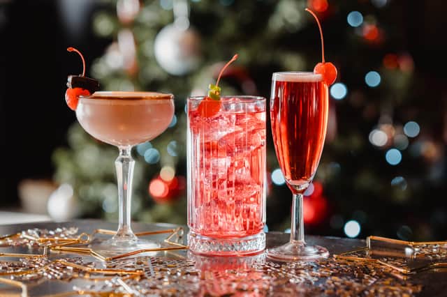 Some of the Christmas cocktails at TGI Fridays