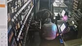 Thieves steal cigarettes and tobacco from petrol station.