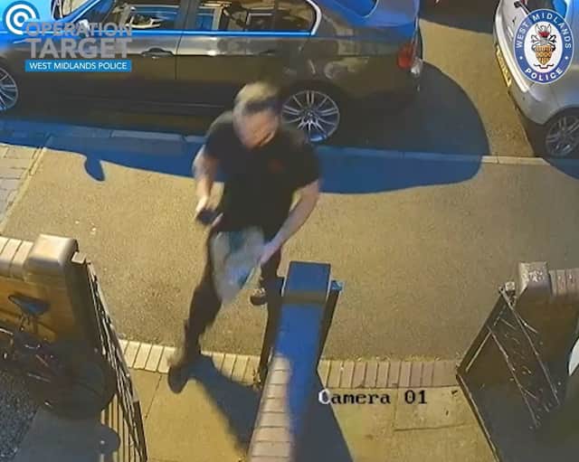 This is the moment an armed criminal's own CCTV system filmed him taking part in a gun deal before the same cameras filmed firearms officers raiding his house less than an hour later.