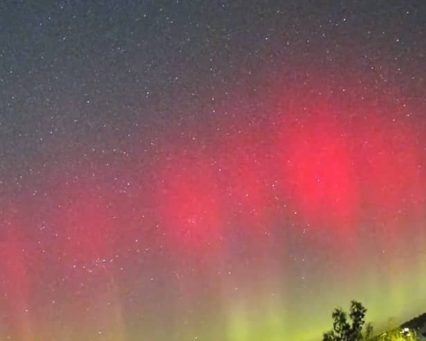 The Aurora Borealis over Harrogate on March 26.