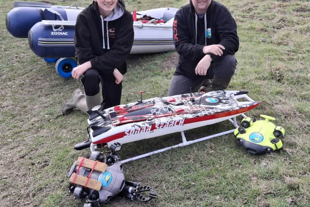 Adam Makewell and his son Cameron Makewell.