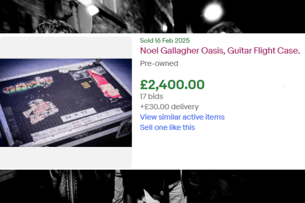 A flight case used by a band member is not only an incredibly practical item, but one that sometimes has hidden treasures within it...