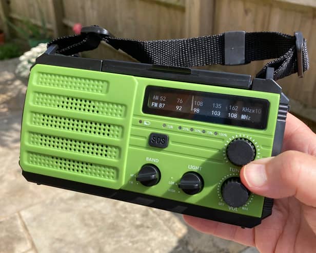 Workhorse: the Ryichi wind-up radio is compact but could be a lifesaver
