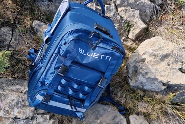 The rucksack is incredibly deep - but it sits well on you back thanks to the built-in support