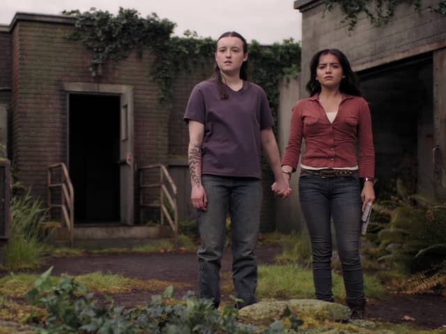 Bella Ramsey and Isabela Merced in The Last of Us season two