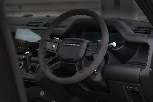 The interior is trimmed in top-quality fabrics