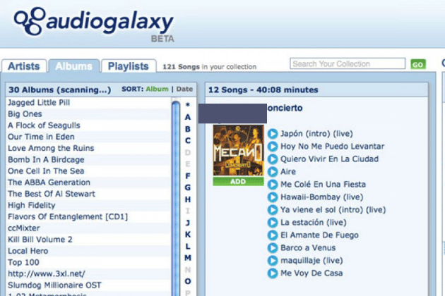AudioGalaxy had a unique feature where music lovers would be recommended artists similar to what they have opted to listen to - similar to Spotify's related artists algorithm.