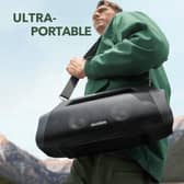 The Soundcore Motion Boom Plus is ultra-portable thanks to its lightweight design, built-in handle and removable strap.