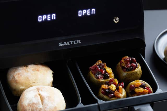 The dual drawers can be synced up to ensure different portions are ready at the same time