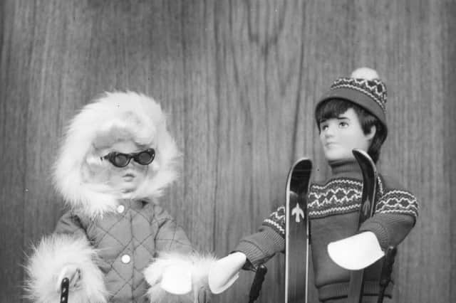 Sindy, the British doll launched to rival Barbie, with her boyfriend Paul in 1967