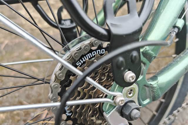 The Raleigh is built with quality parts, and it feels great out on the open road