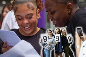 The proportion of GCSE entries achieving top grades of 9 rose a little this year