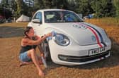 Sam Rothera of Oakwood with her 2013 Beetle 
