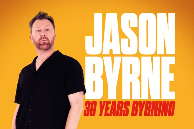 Jason Byrne celebrates three decades of stand-up with his 30 Years Byrning UK tour.