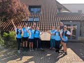 Martin House care team celebrate running over 100 miles to the Boston Spa hospice.