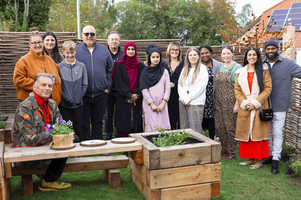 Chris Packham, wildlife presenter and conservationist, joined bereaved families supported by Martin House Children’s Hospice in Wetherby this week to open a new garden in memory of children and young people who have died