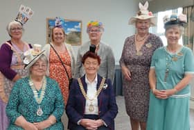 Inner Wheel District Four executive at the Mad Hatter's Tea Party in Harrogate.