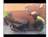 The police black and yellow SYM Mask moped, with registration YD75 HCK, was parked on Regent Terrace between 8pm and 9pm on Sunday, October 4.