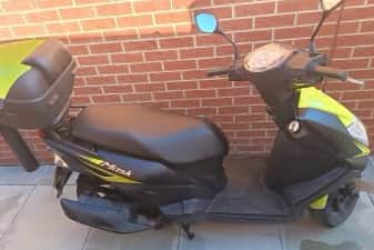 The police black and yellow SYM Mask moped, with registration YD75 HCK, was parked on Regent Terrace between 8pm and 9pm on Sunday, October 4.