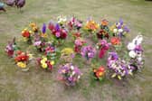 Displays by Knaresborough Flower Club. 