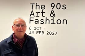 Harrogate photographer Stuart Linden Rhodes at The 90s: Art and Fashion exhibition at Tate Britain. 
