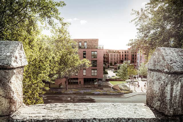 A CGI image of how the finished development at the former Barbican site in York may look.