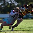 Harrogate RUFC suffered a heavy home defeat to Darlington Mowden Park in their last National Two North outing. Picture: Daniel Kerr