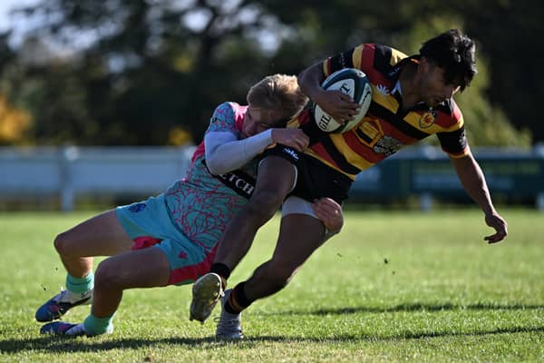 Harrogate RUFC suffered a heavy home defeat to Darlington Mowden Park in their last National Two North outing. Picture: Daniel Kerr